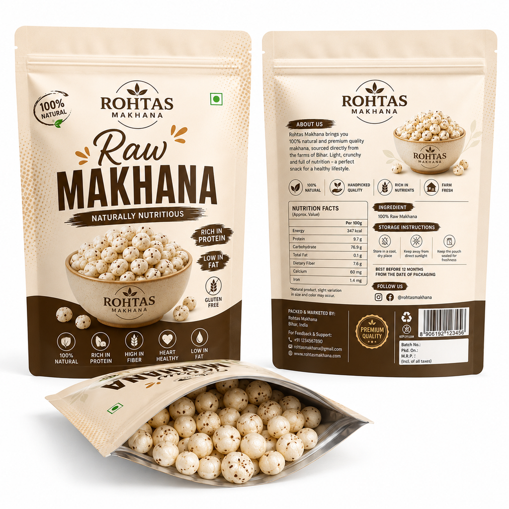 Rohtas 4 suta Raw Makhana