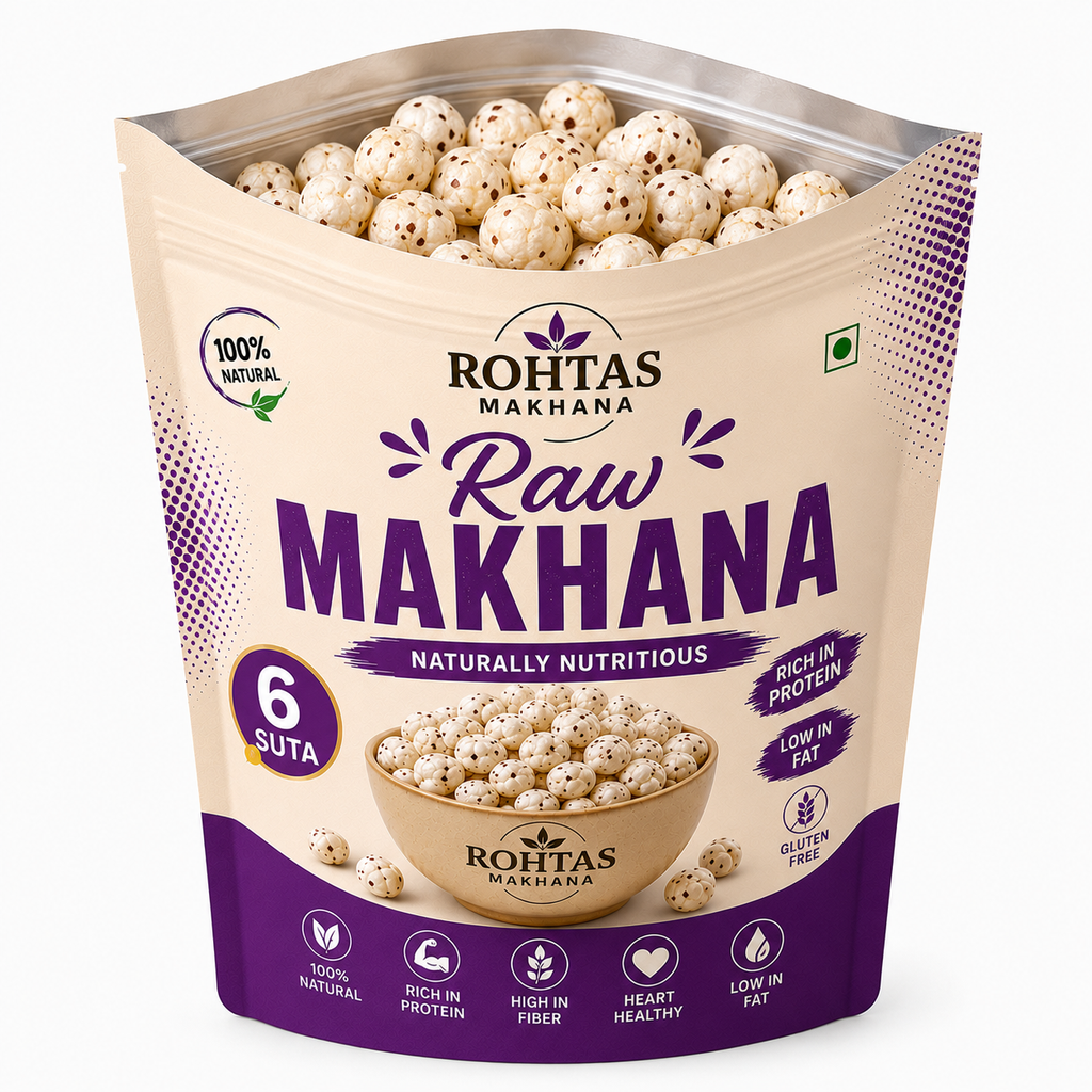 Rohtas 6 Suta Raw Makhana
