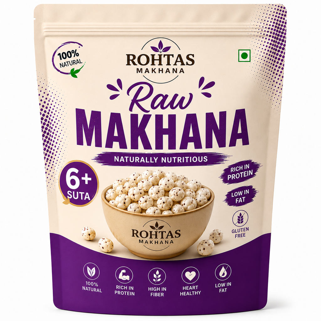 Rohtas 6+ (Plus) Raw Makhana