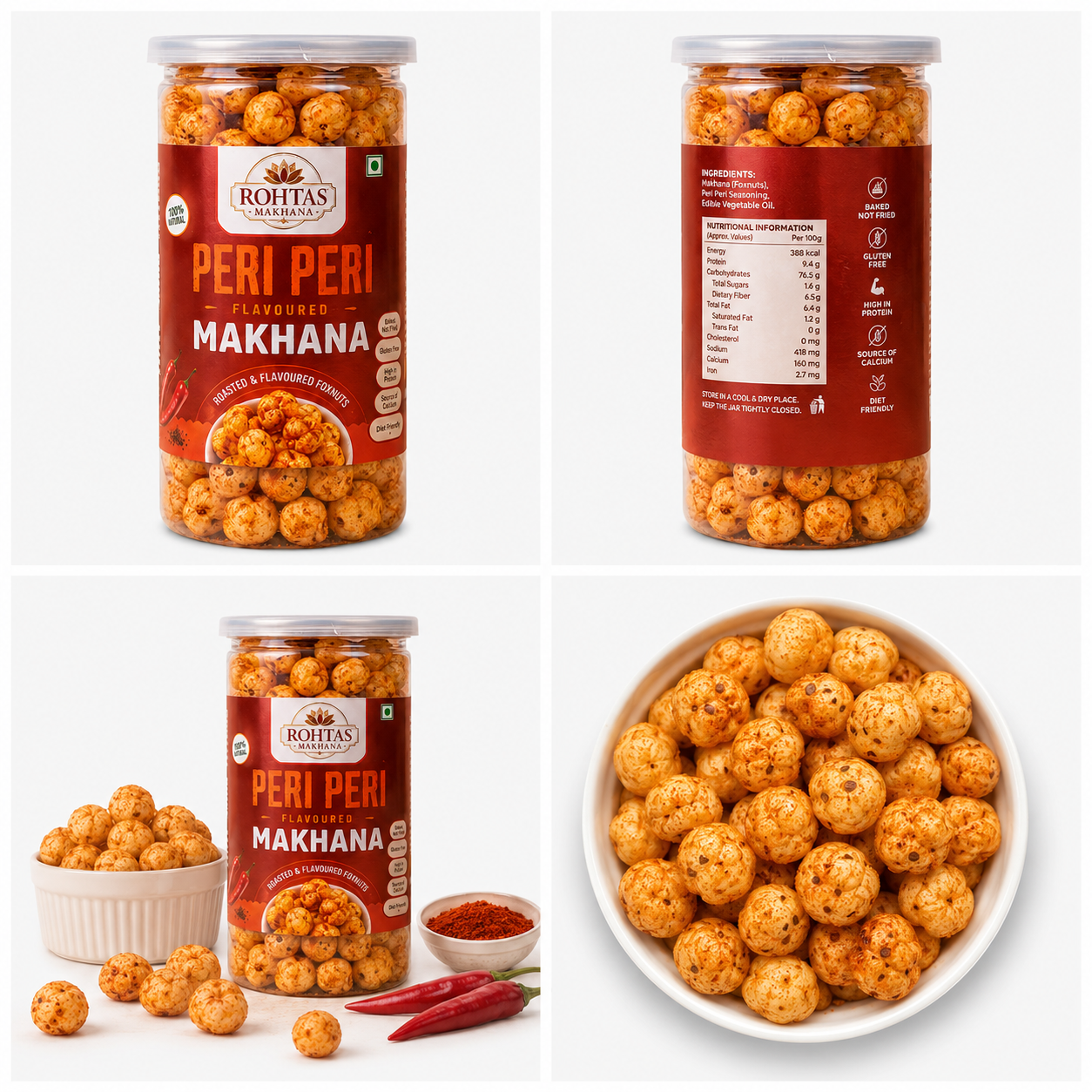 Rohtas Peri Peri Flavoured Makhana