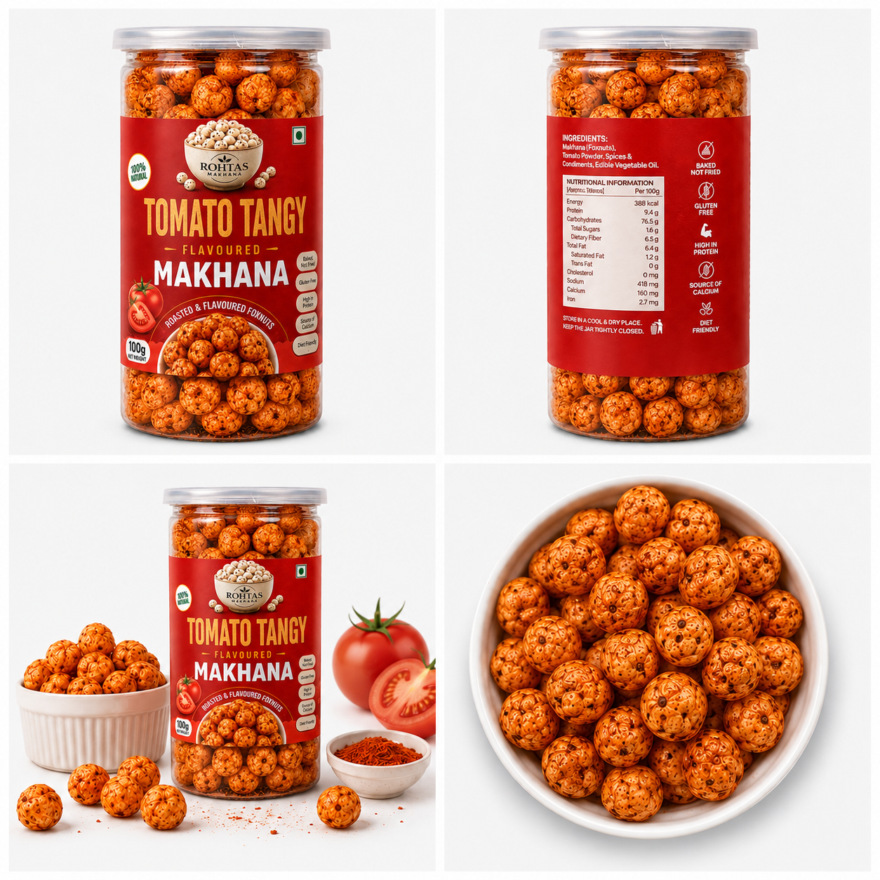 Rohtas Tomato Tangy Flavoured Makhana