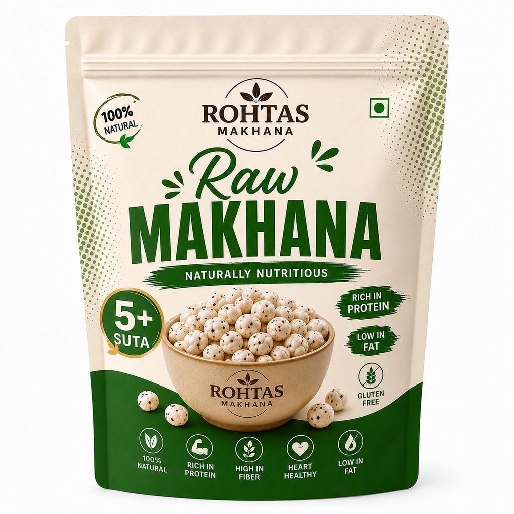 Rohtas 5+ (Plus) Raw Makhana