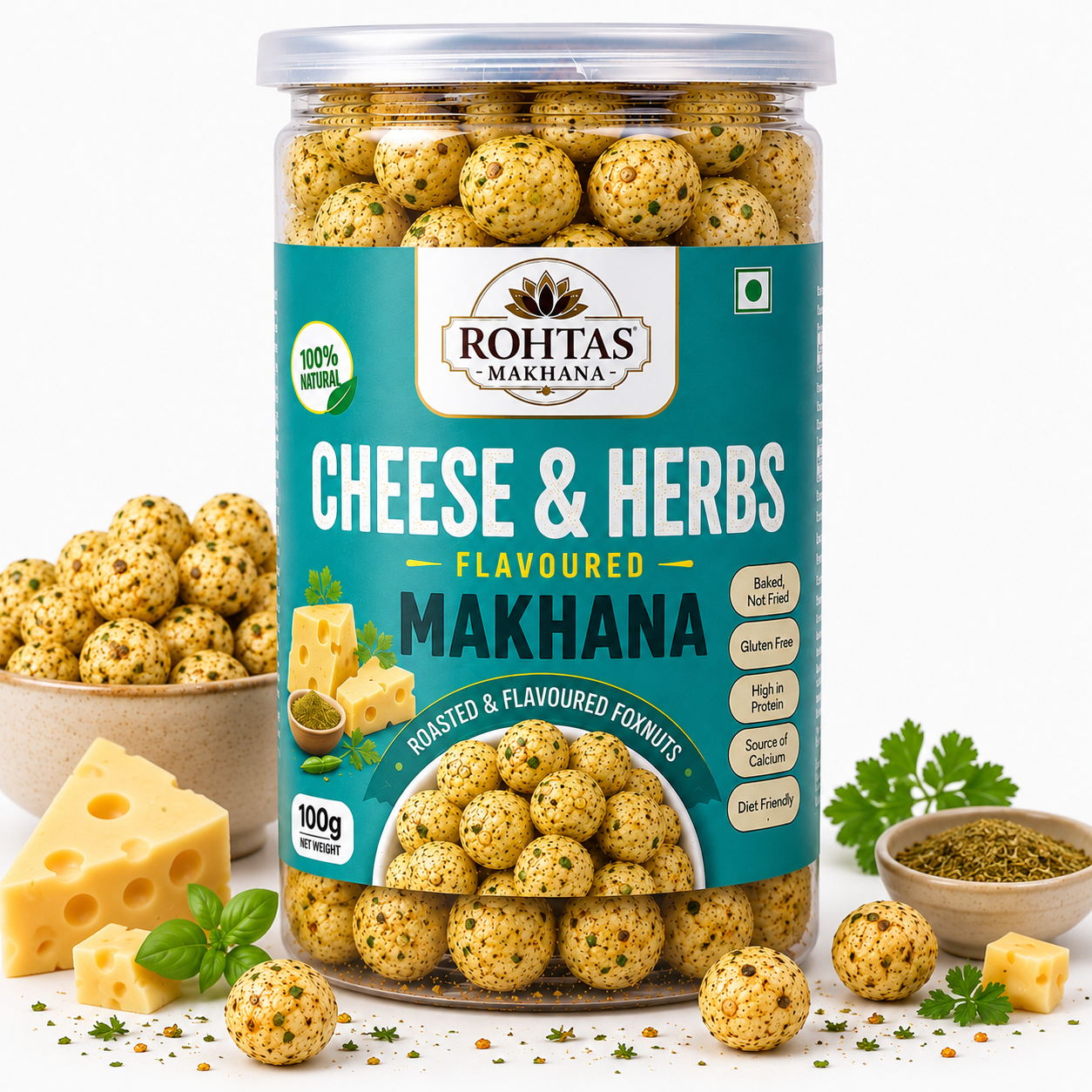 Rohtas Cheese & Herbs Flavoured Makhana
