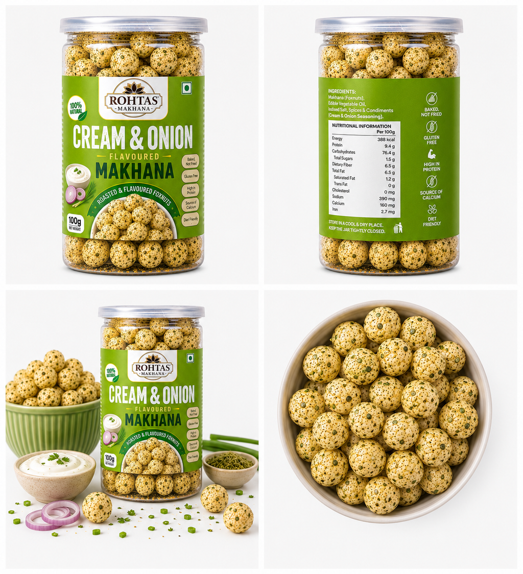Rohtas Cream & Onion Flavoured Makhana