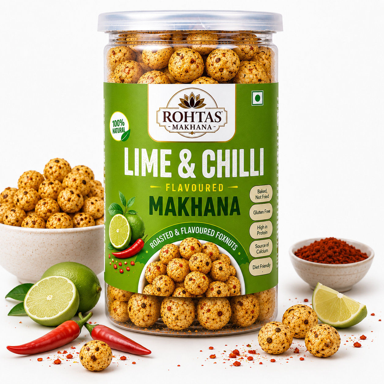 Rohtas Lime & Chilli Flavoured Makhana